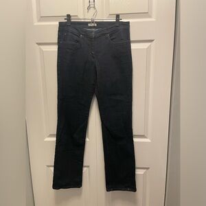 Eileen Fisher Jeans Womens Size 8 Straight Leg  Blue Denim Stretch Dark